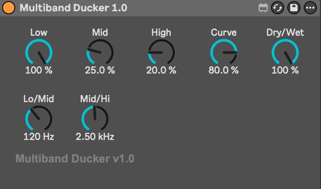 Multiband Ducker - Max for Live audio effect